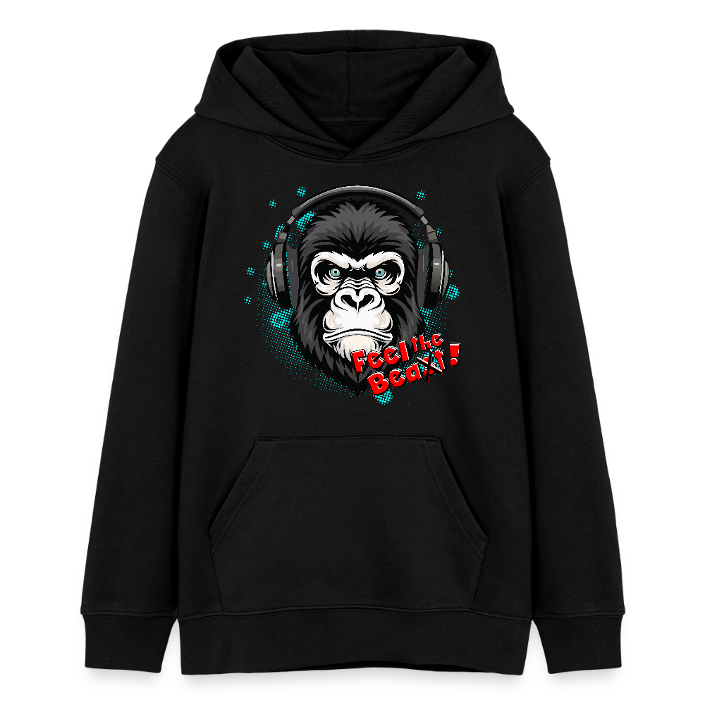 MNJS TEENS Bio-Hoodie mit FEEL THE BEAST PRINT - Schwarz