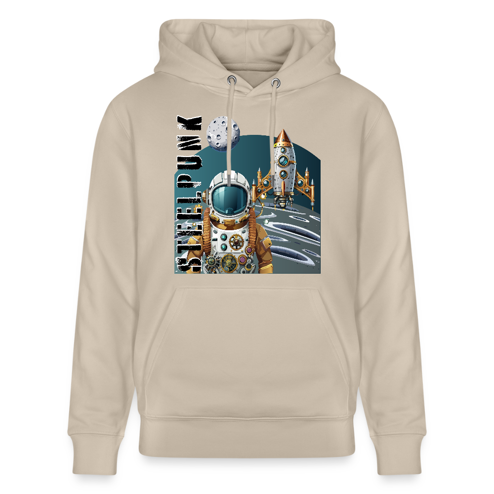 Unisex Hoodie mit STEELPUNK PRINT - Beige