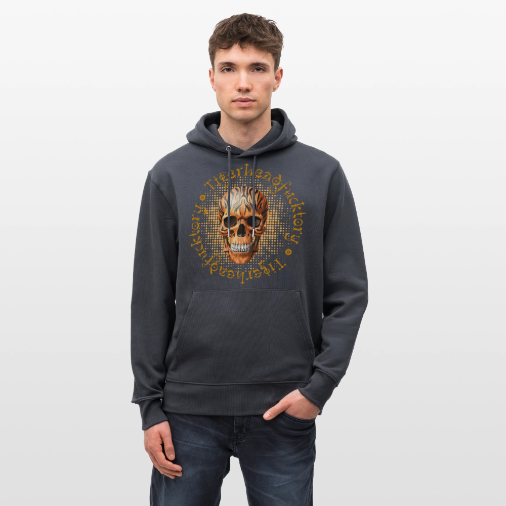 Unisex Hoodie mit TIGERHEAD SKULL PRINT - Indigoblau