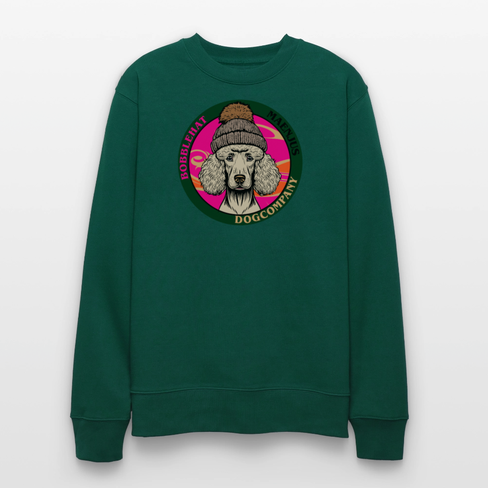 Unisex Bio-Sweatshirt mit BOBBLEHAT DOGCOMPANY PRINT - Forest
