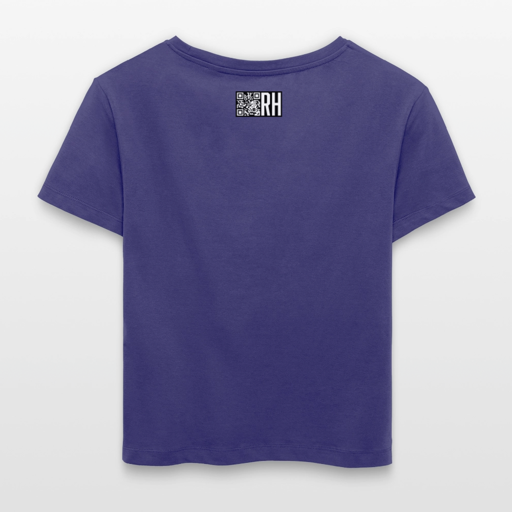 Relaxed Rundhals Frauen Bio-T-Shirt mit BÄM PRINT - Dämmerung