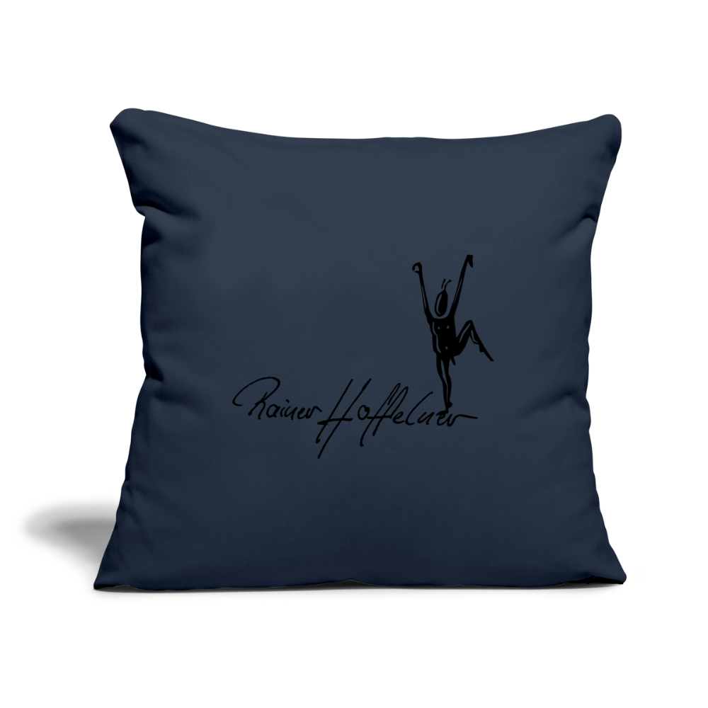 Sofakissenbezug 44 x 44 cm mit TUSCHEMÄNNCHN PRINT - Navy