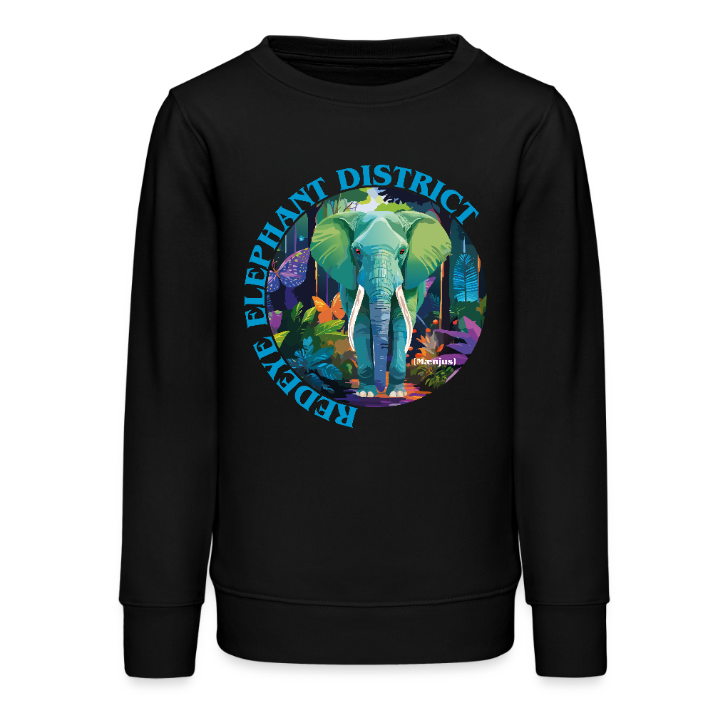 MNJS TEENS Bio Sweatshirt mit REDEYE ELEPHANT DISTRICT PRINT - Schwarz