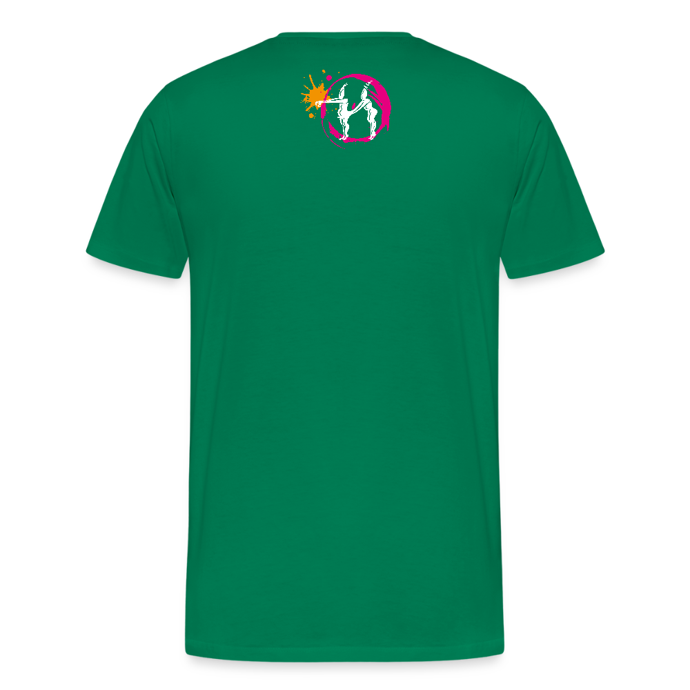 Männer Premium T-Shirt mit ES ESKALIERT EH PRINT - Kelly Green