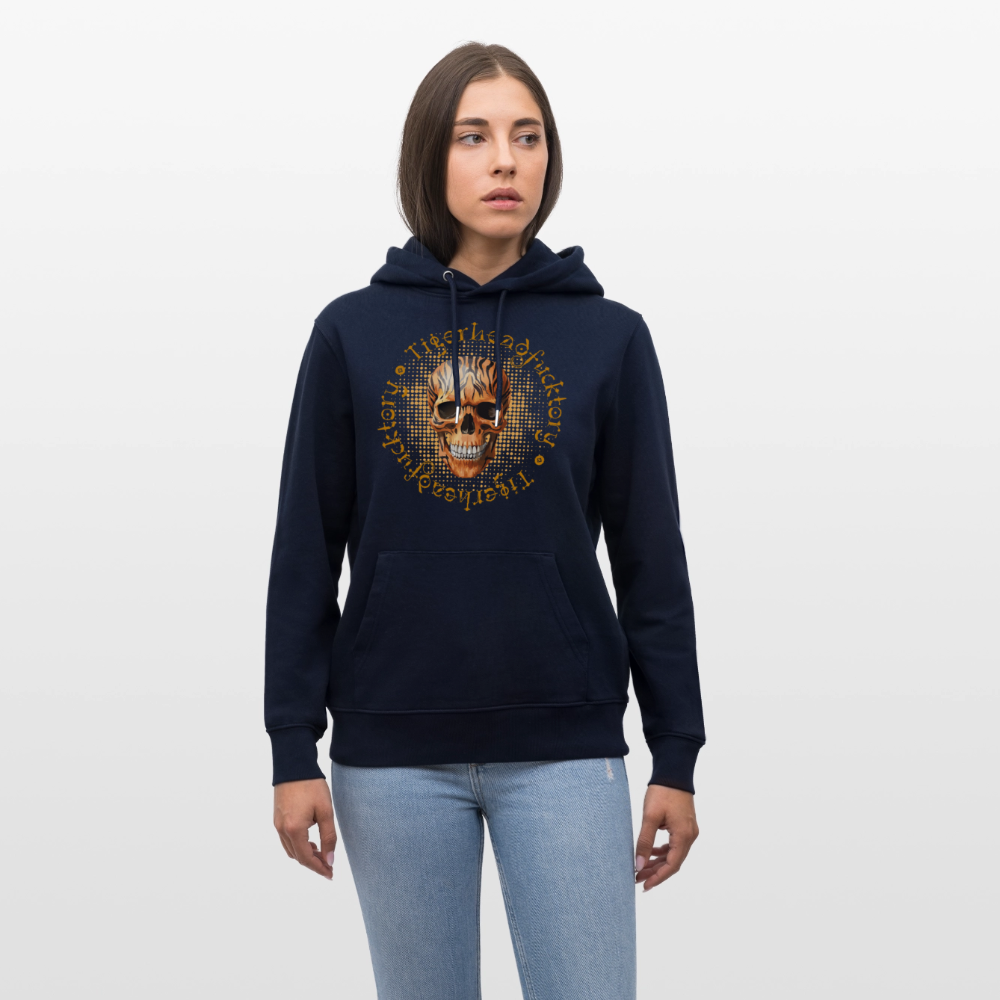 Unisex Hoodie mit TIGERHEAD SKULL PRINT - Navy
