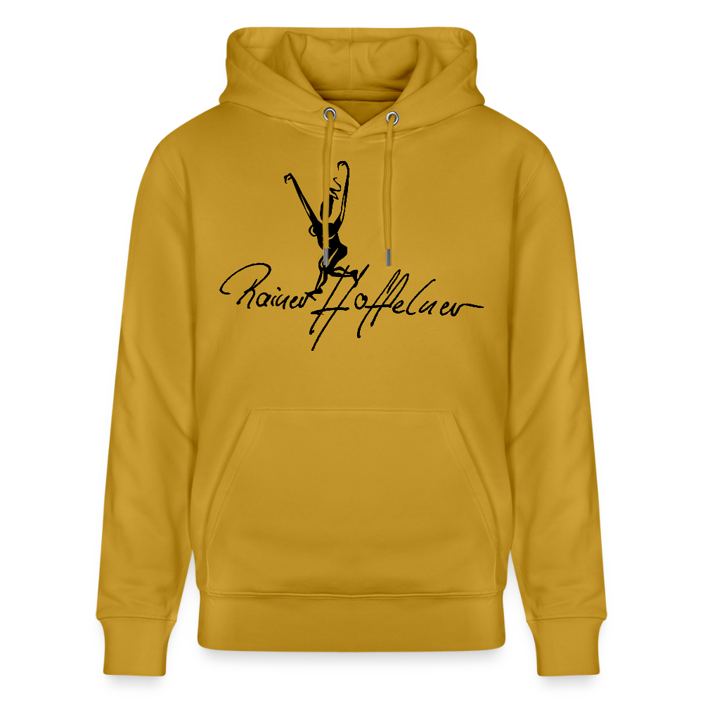 Unisex Bio-Hoodie mit TUSCHEWEIBCHEN PRINT - Ocker