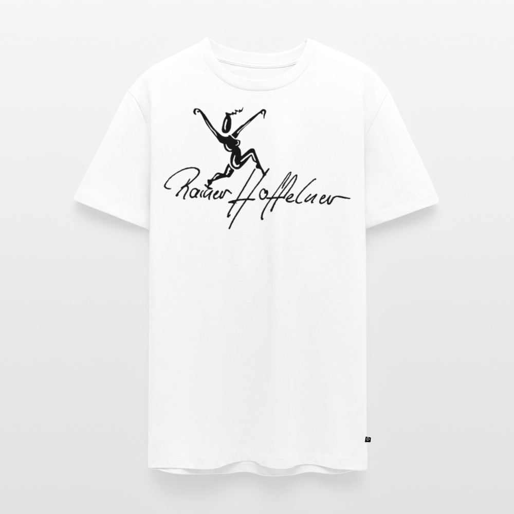 Männer Premium T-Shirt mit TUSCHEWEIBCHEN PRINT - Weiß