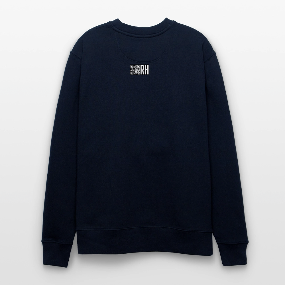 Unisex Bio-Sweatshirt mit ICE ICE BABY PRINT - Navy