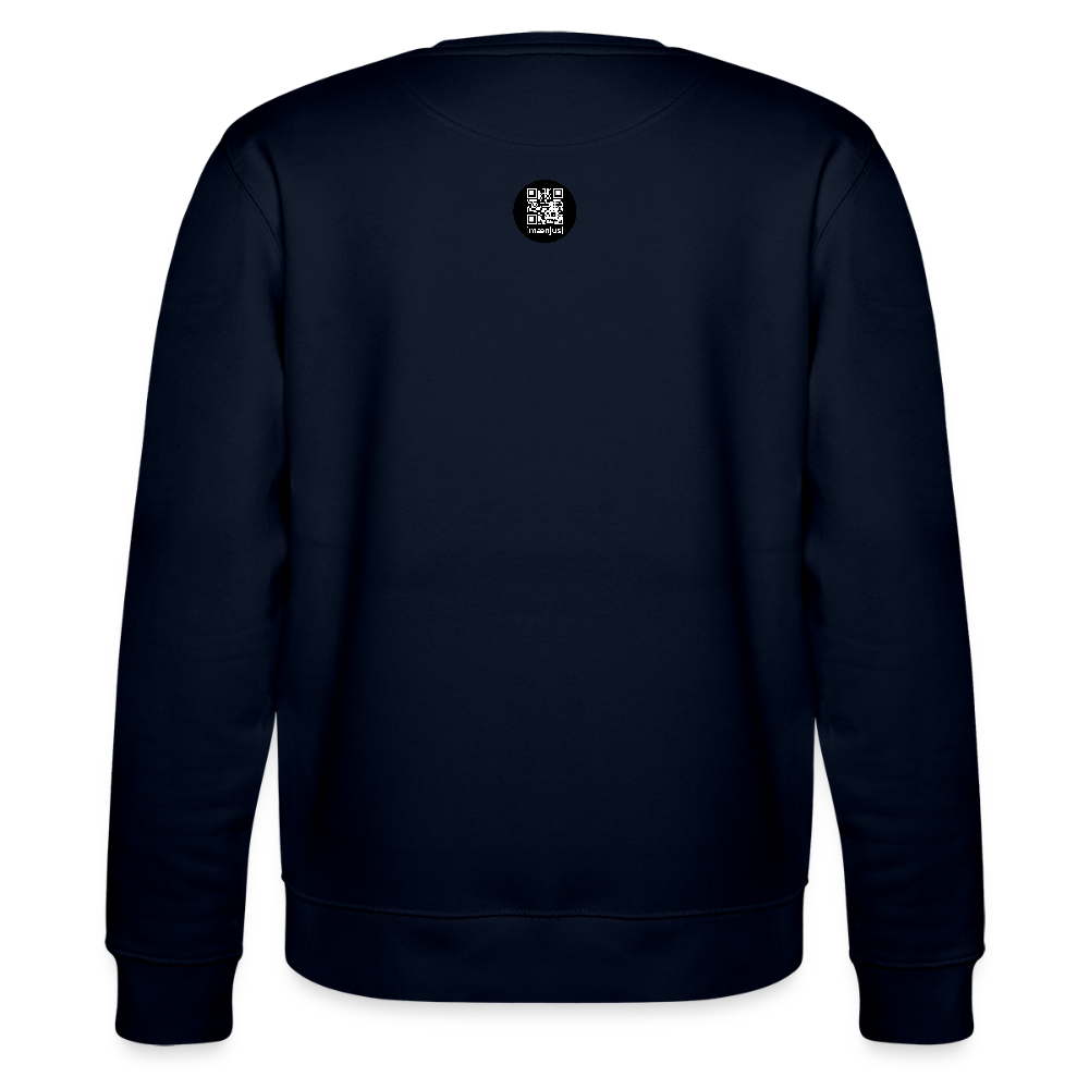 Unisex Bio-Sweatshirt mit SANTASKULL FUCKTORY PRINT - Navy