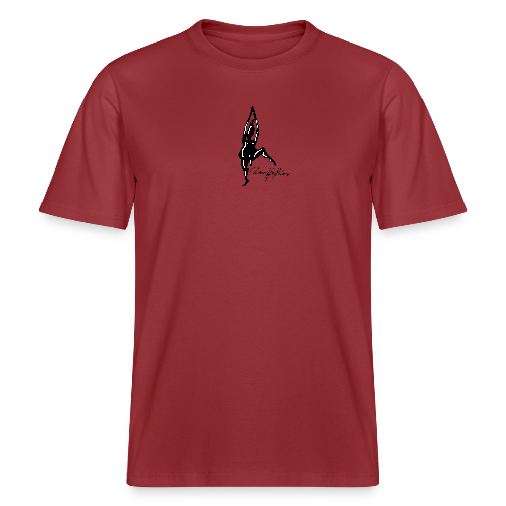 Unisex Bio-T-Shirt mit TUSCHEMÄNNCHEN PRINT - Erdrot