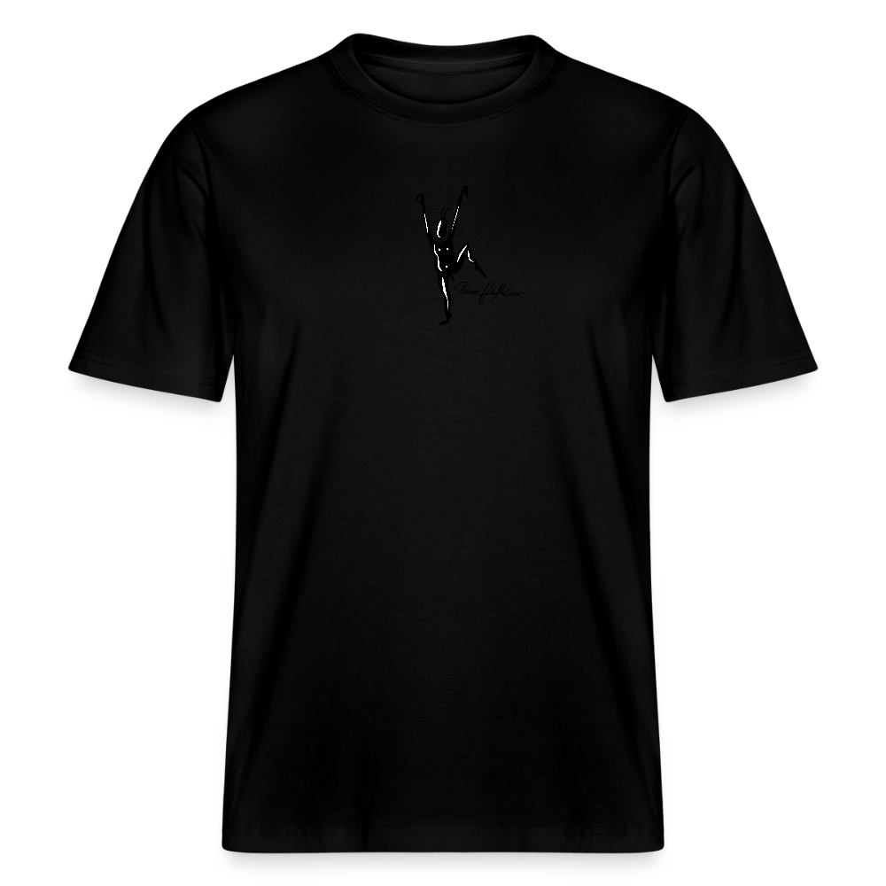 Unisex Bio-T-Shirt mit TUSCHEMÄNNCHEN PRINT - Schwarz