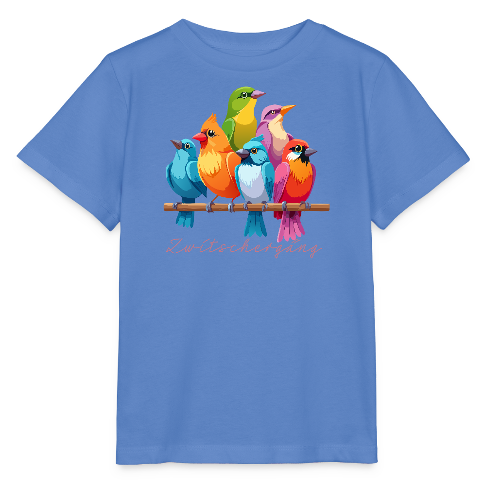Kinder T-Shirt MINI mit Zwitschergäng Print - Blau