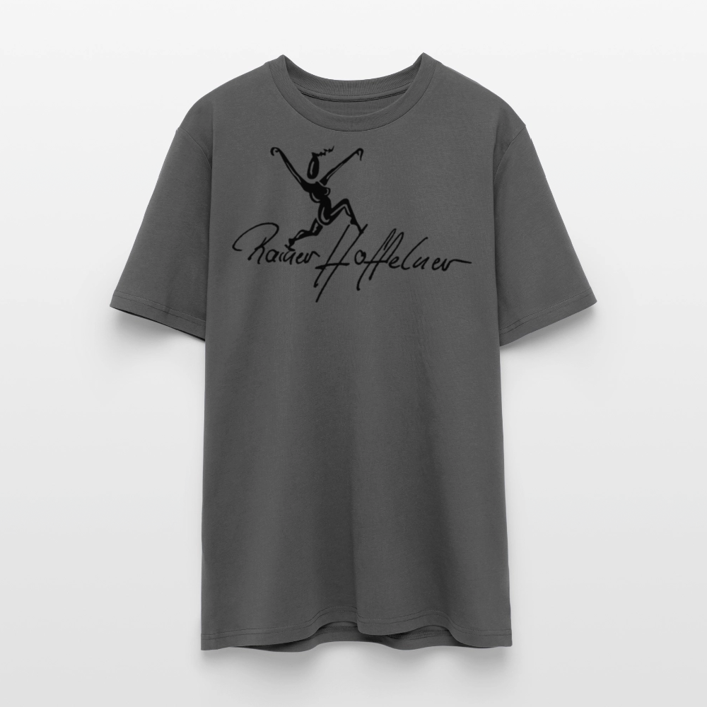 Unisex Bio-T-Shirt mit TUSCHEWEIBCHEN PRINT - Anthrazit