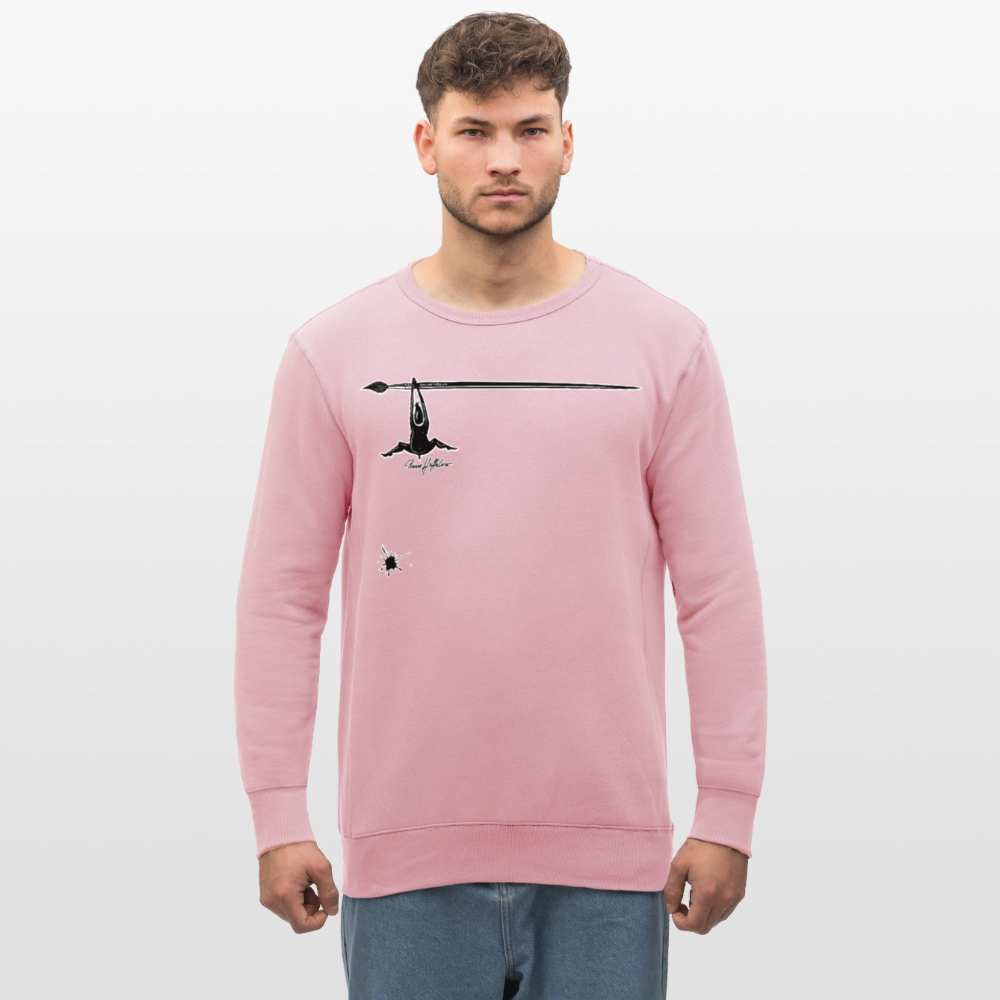 Unisex Bio-Sweatshirt mit MÄNNLE PRINT - Hellrosa