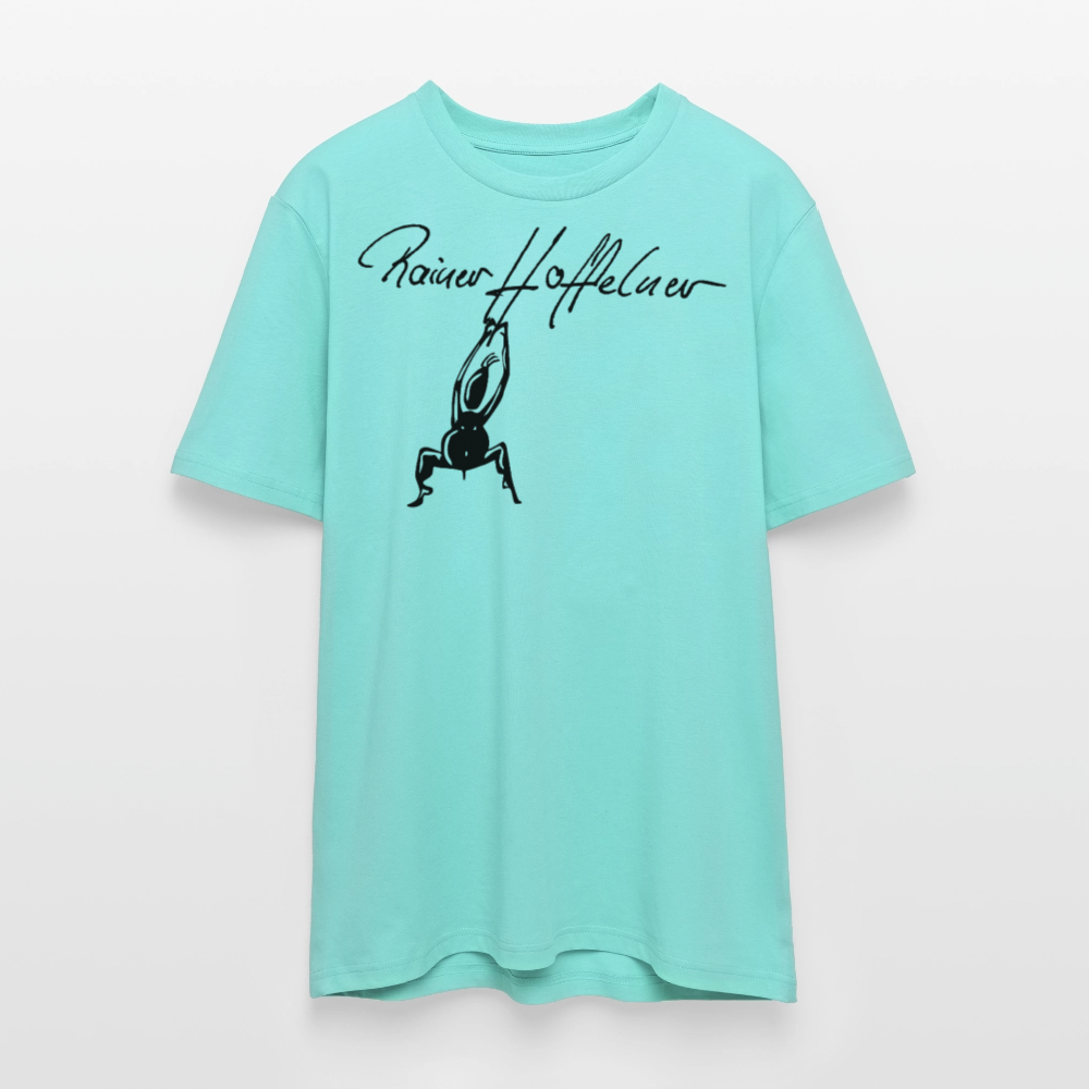 Unisex Bio-T-Shirt mit TUSCHEMÄNNCHEN PRINT - Poolblau