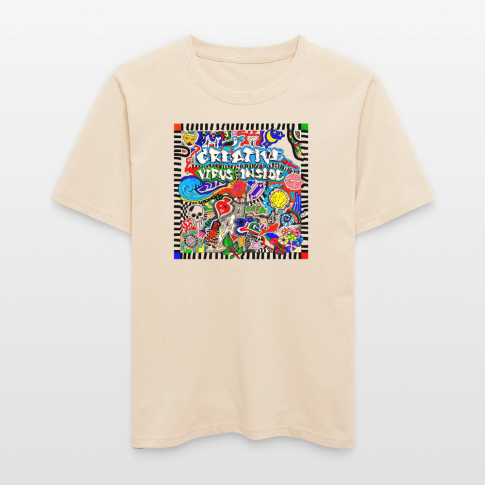 Unisex Bio-T-Shirt mit CREATIVE VIRUS INSIDE PRINT - Weißgrau