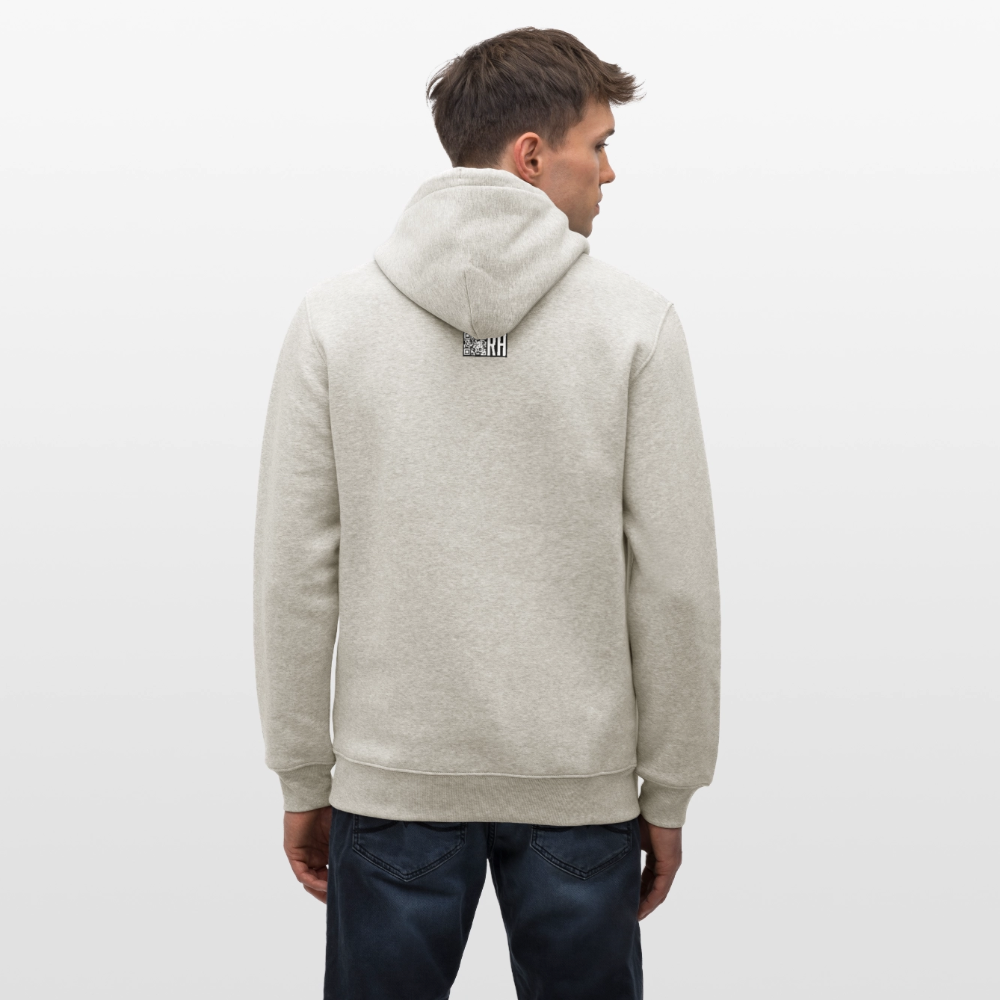 Unisex Bio-Hoodie mit CREATIVE VIRUS INSIDE PRINT - Beige meliert