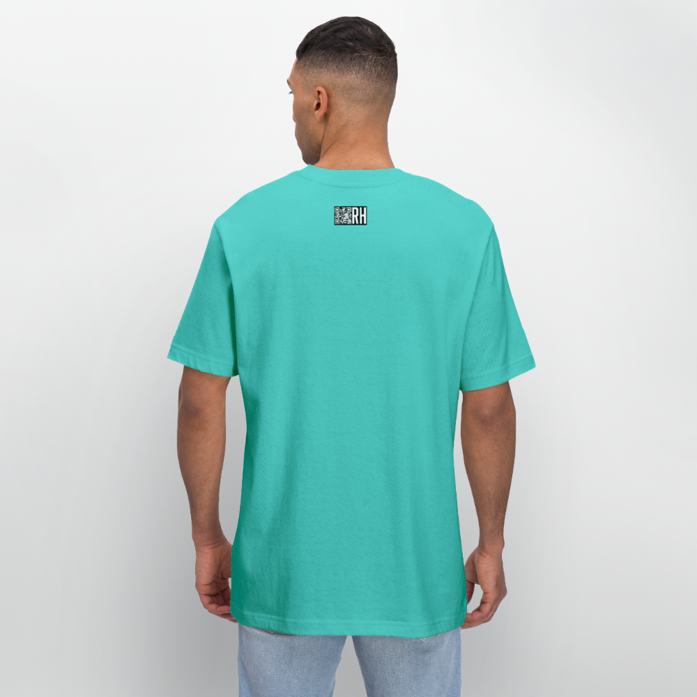 Unisex Bio-T-Shirt mit ICE ICE BABY PINGUIN PRINT - Poolblau