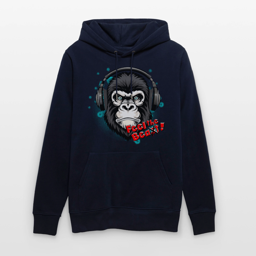 Unisex Hoodie mit FEEL THE BEA(S)T PRINT - Navy