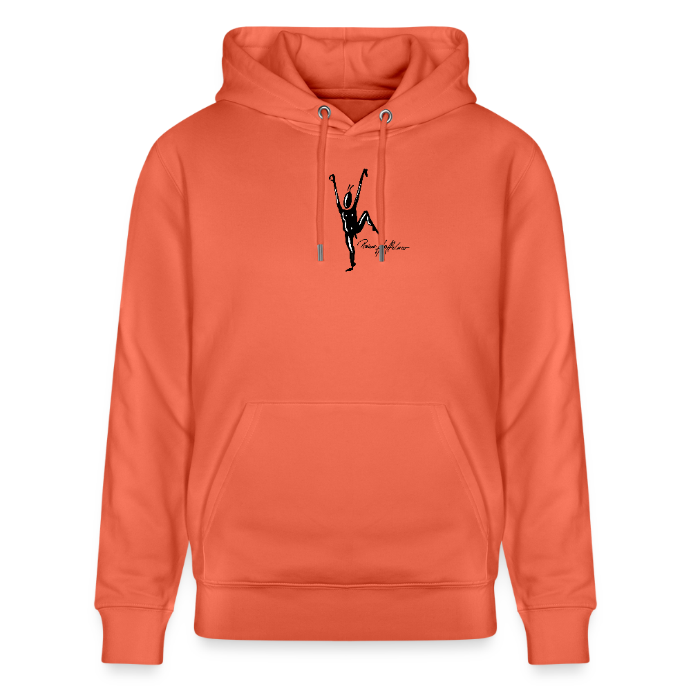 Unisex Bio-Hoodie mit TUSCHEMÄNNCHEN PRINT - Hellrot
