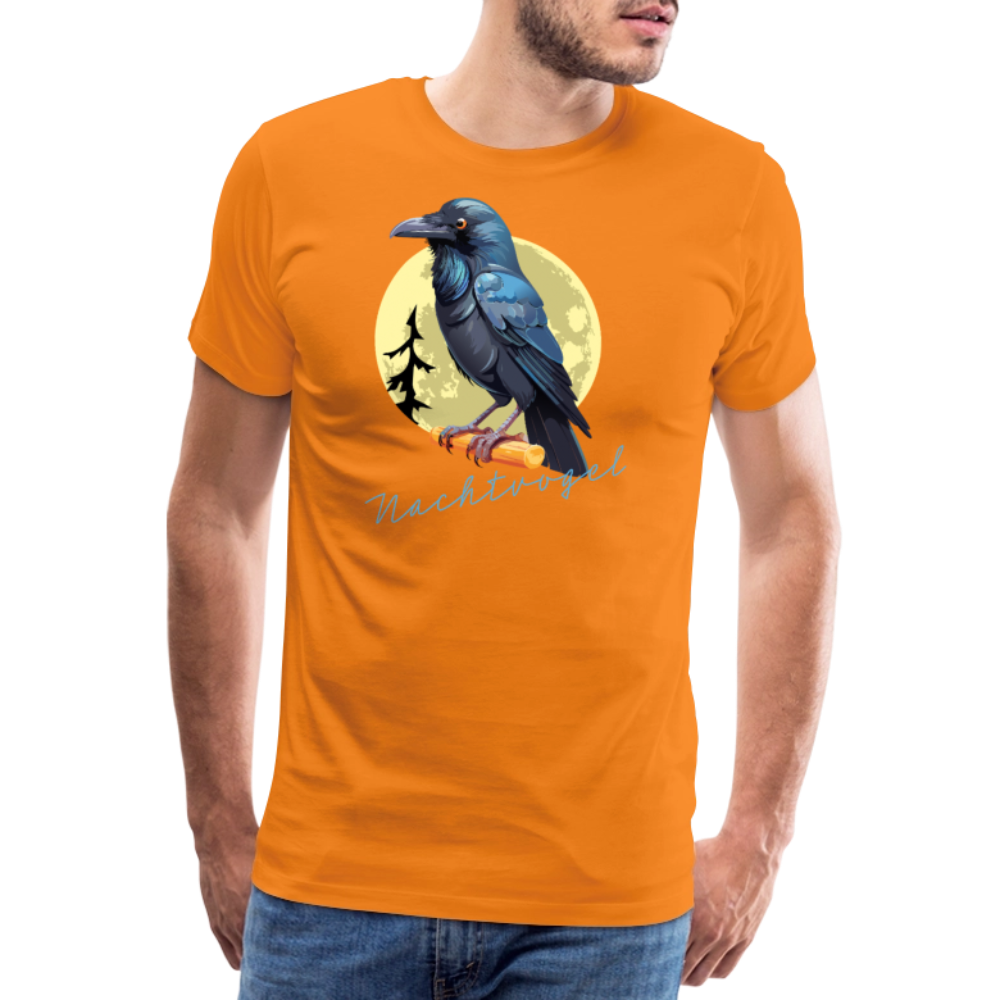 Männer Premium T-Shirt mit NACHTVOGEL PRINT - Orange
