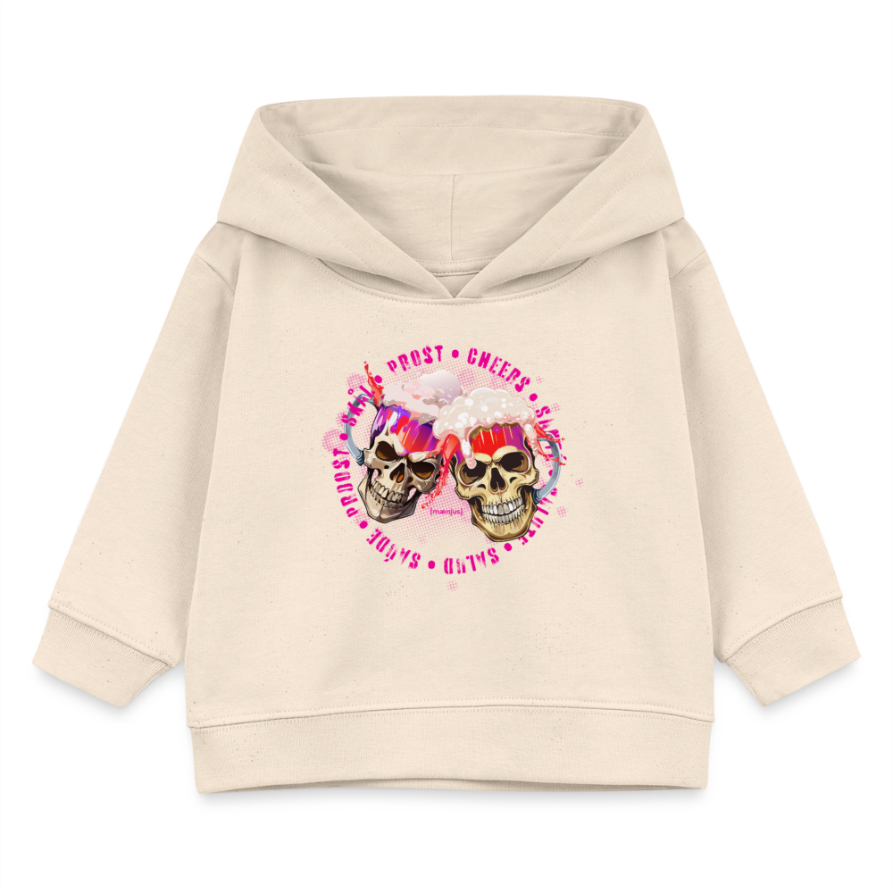 MNJS KIDS Bio Hoodie mit OKTOBERFEST EDITION GIRLS PRINT - Weißgrau