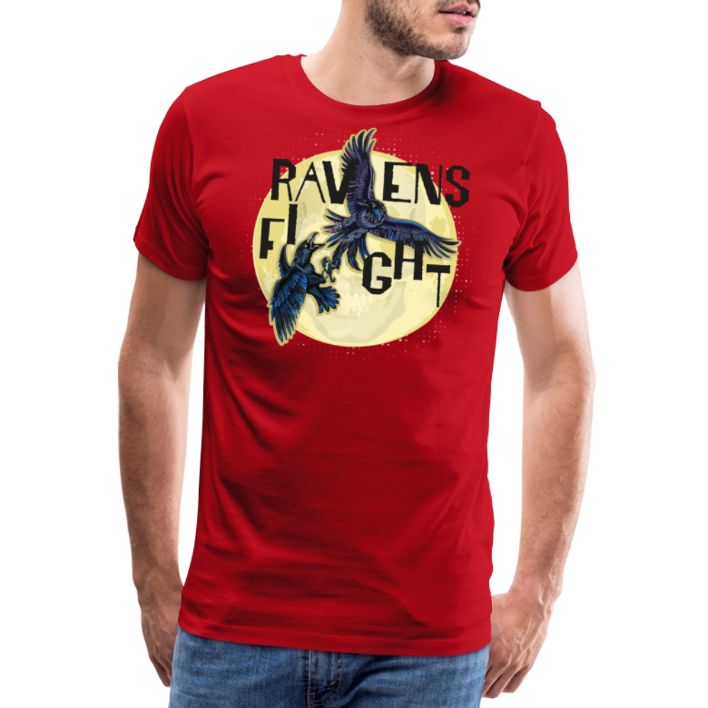 Männer Premium T-Shirt mit RAVENS FIGHT PRINT - Rot