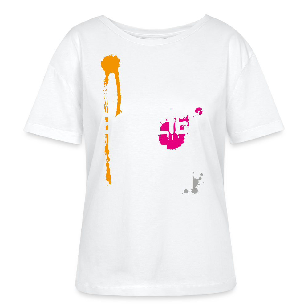 Frauen T-Shirt mit ES ESKALIERT EH PRINT - Weiß
