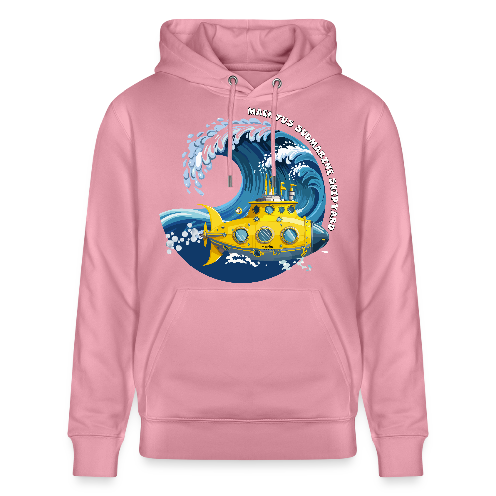 Unisex Bio-Hoodie mit MAENJUS SUBMARINE SHIPYARD PRINT - Lila Traum