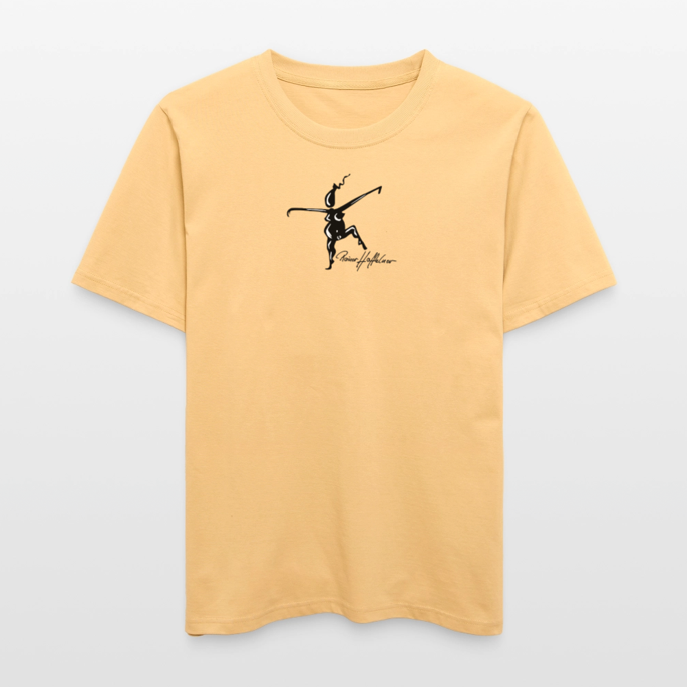 Unisex Bio-T-Shirt mit TUSCHEWEIBCHEN PRINT - Hellgelb