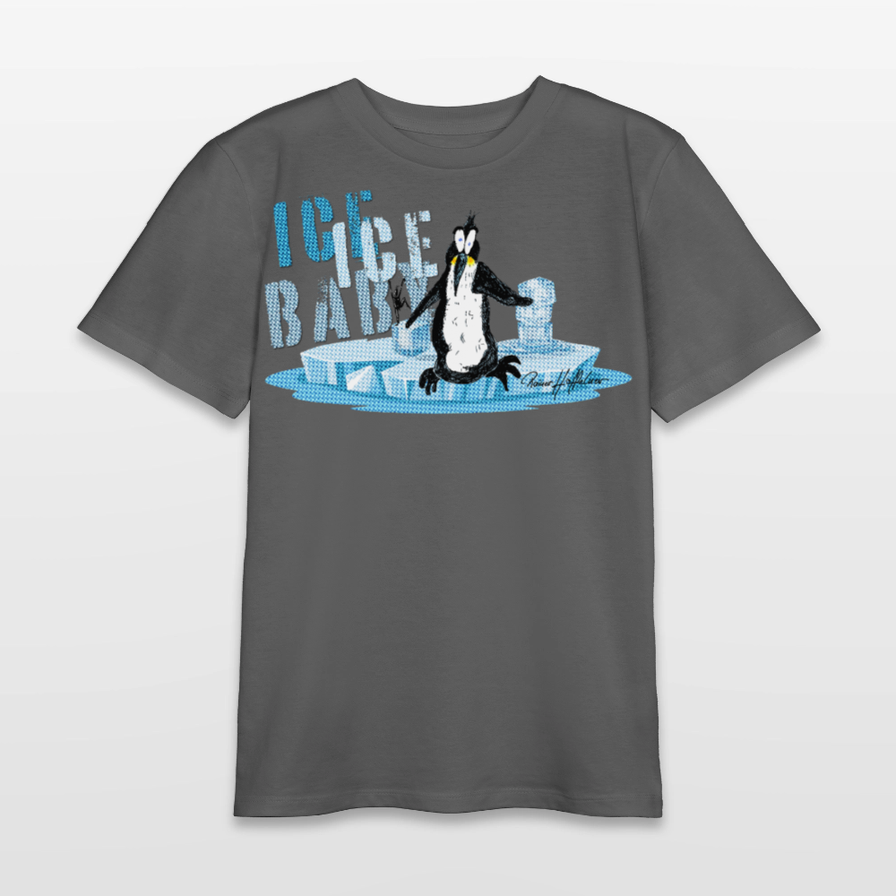 MNJS TEENS Bio T-Shirt mit ICE ICE BABY PRINT - Anthrazit