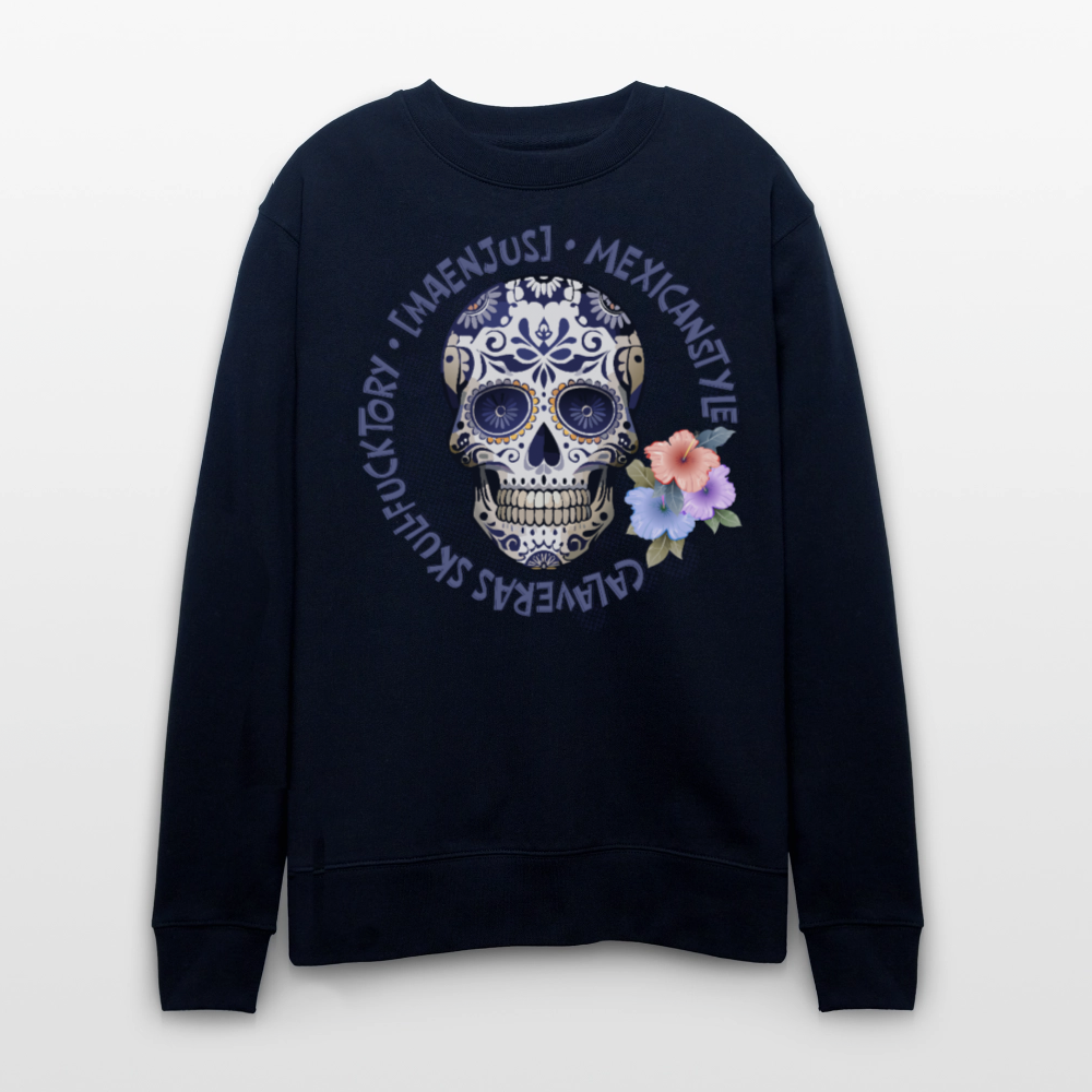 Unisex Bio-Sweatshirt mit MAENJUS MEXICANSTYLE PRINT - Navy