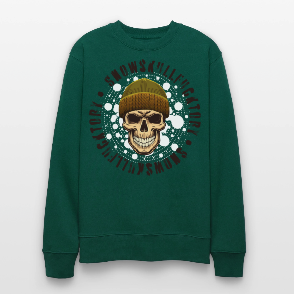 Unisex Bio-Sweatshirt mit SNOWSKULL PRINT - Forest