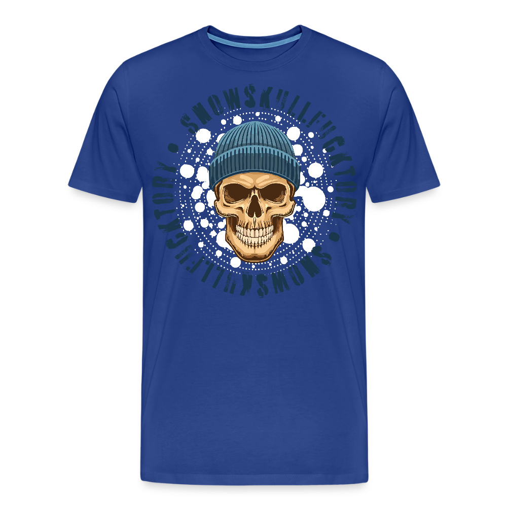 Männer Premium T-Shirt mit SNOWSKULL PRINT - Königsblau