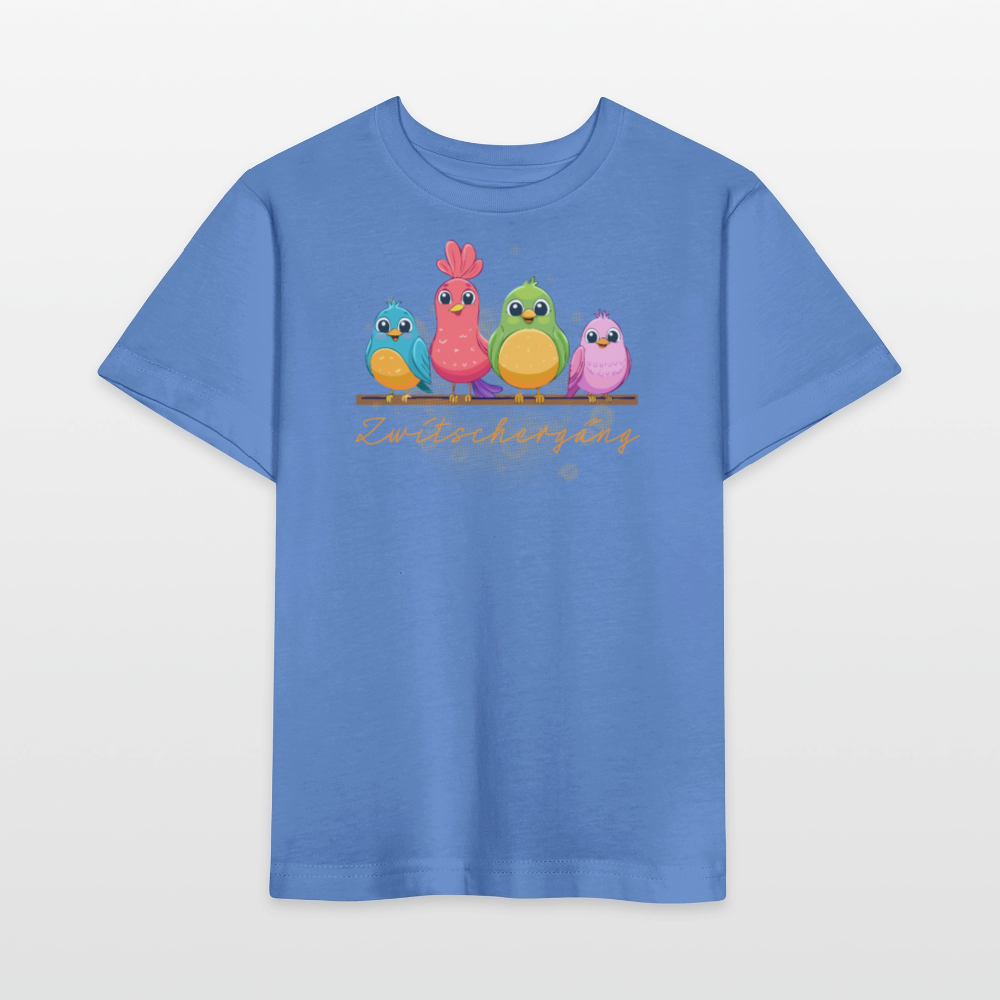 Kinder T-Shirt MINI mit Zwitschergäng Print - Blau