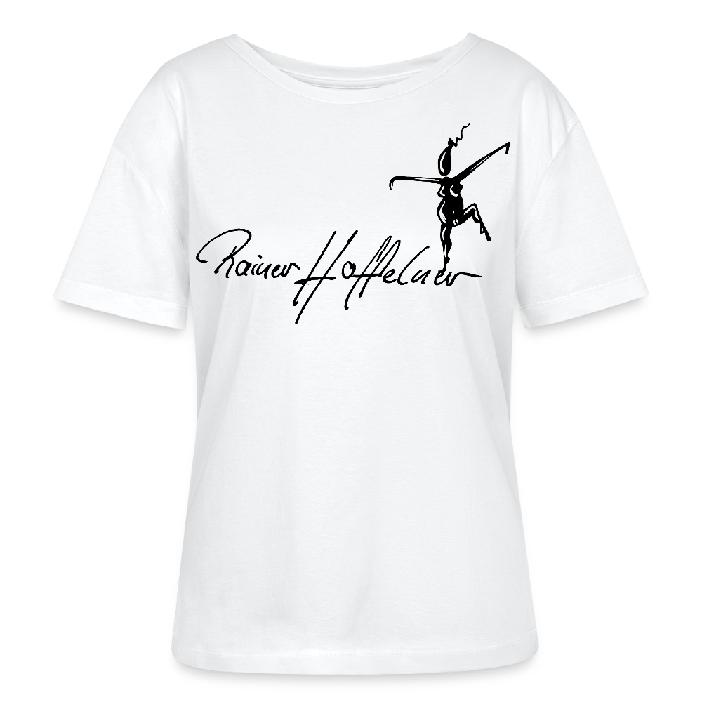 Frauen T-Shirt mit TUSCHEWEIBCHEN PRINT - Weiß