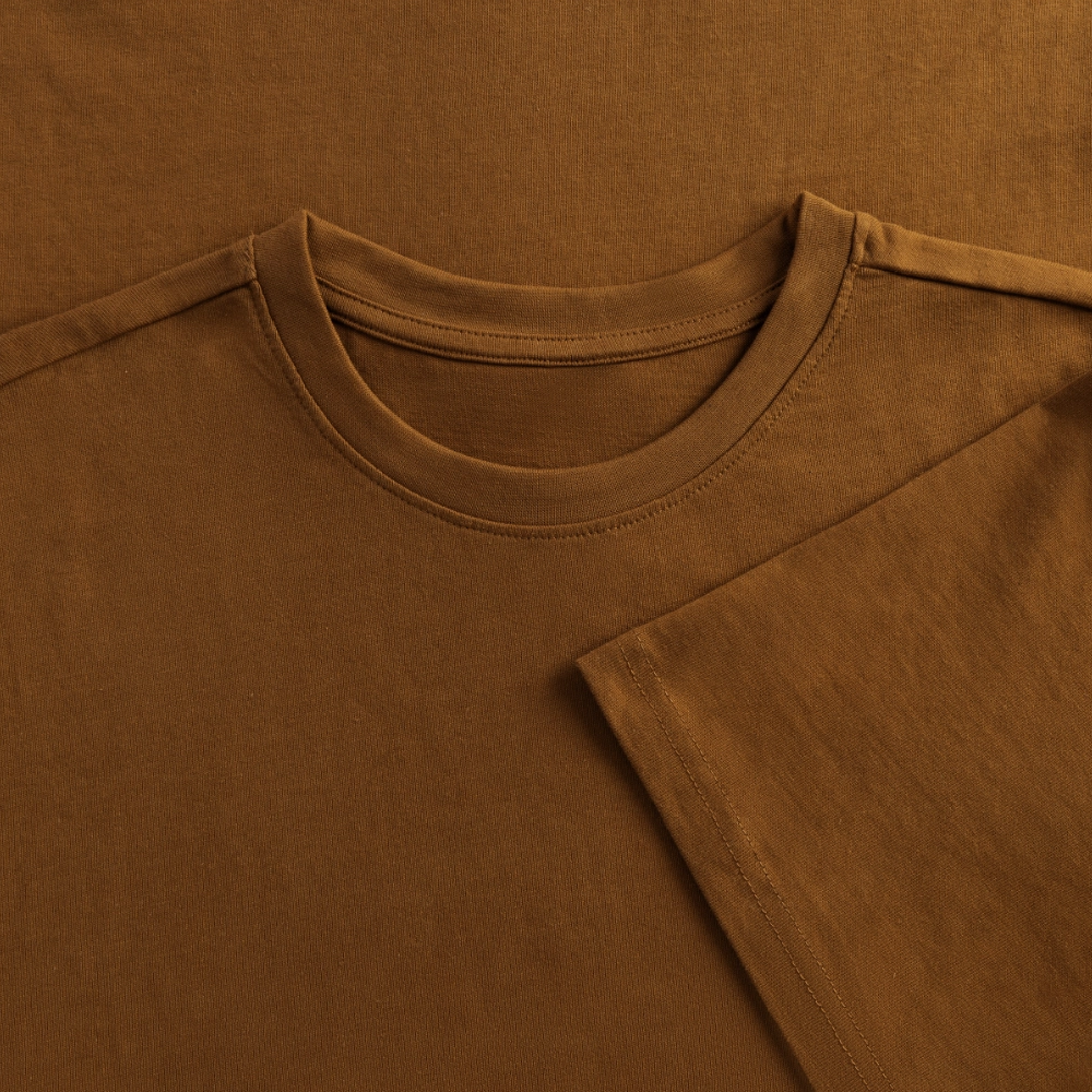 Heavy Oversize T-Shirt mit KUCKSCH DU PRINT - Toffee