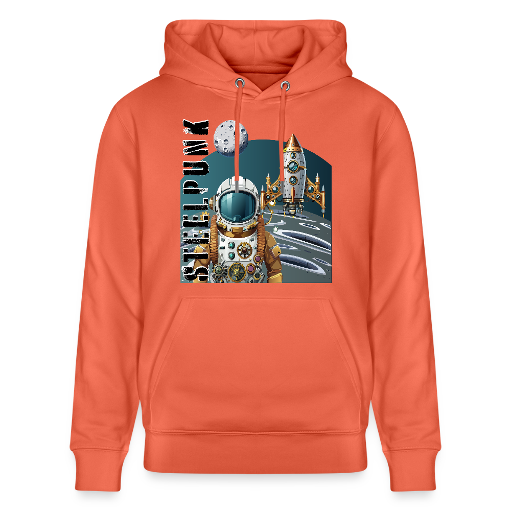 Unisex Hoodie mit STEELPUNK PRINT - Hellrot