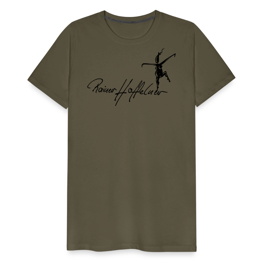 Männer Premium T-Shirt mit TUSCHEWEIBCHEN PRINT - Khaki