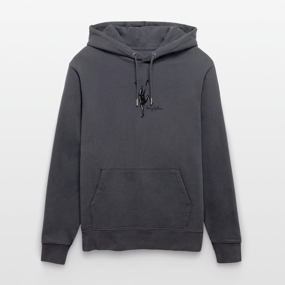 Unisex Bio-Hoodie mit TUSCHEMÄNNCHEN PRINT - Indigoblau