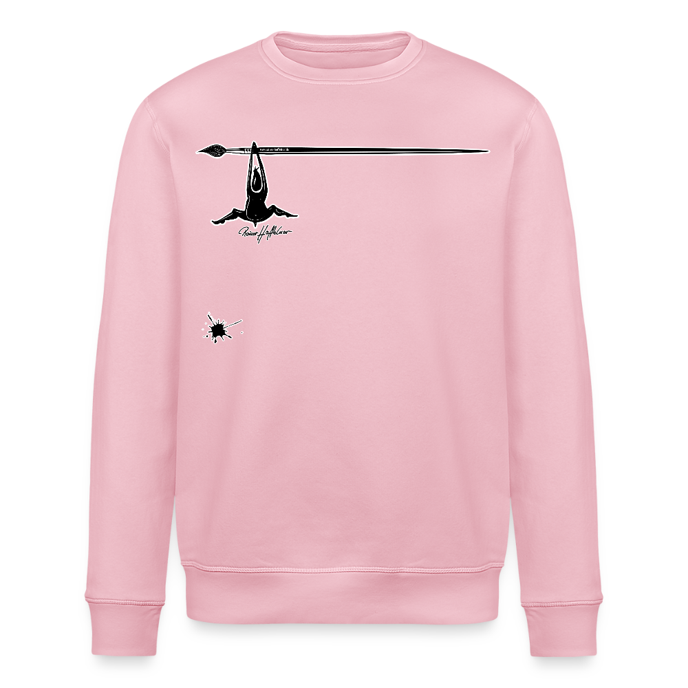 Unisex Bio-Sweatshirt mit MÄNNLE PRINT - Hellrosa
