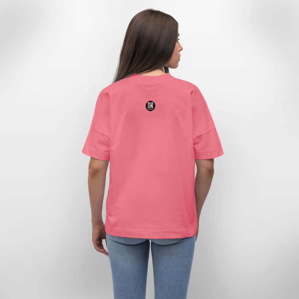 Oversized Unisex Bio T-Shirt mit MNJS CREW no limits PRINT - Pink