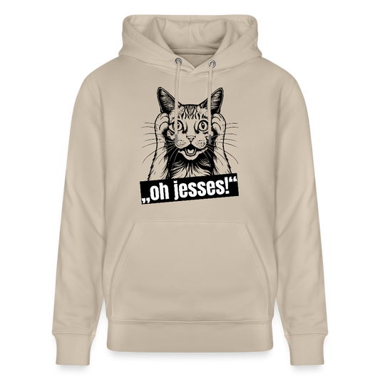 Unisex Hoodie mit OH JESSES PRINT - Beige