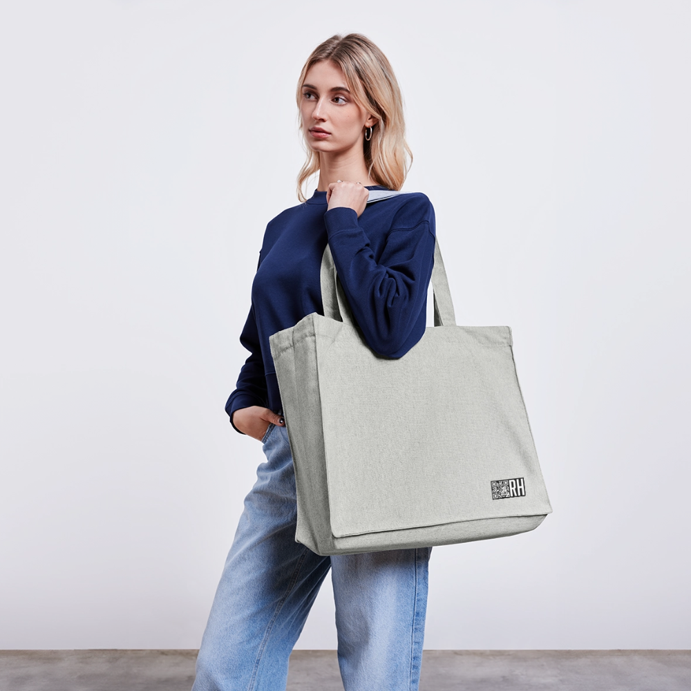 Recycelter Shopping Bag mit CREATIVE VIRUS INSIDE PRINT - Grau meliert