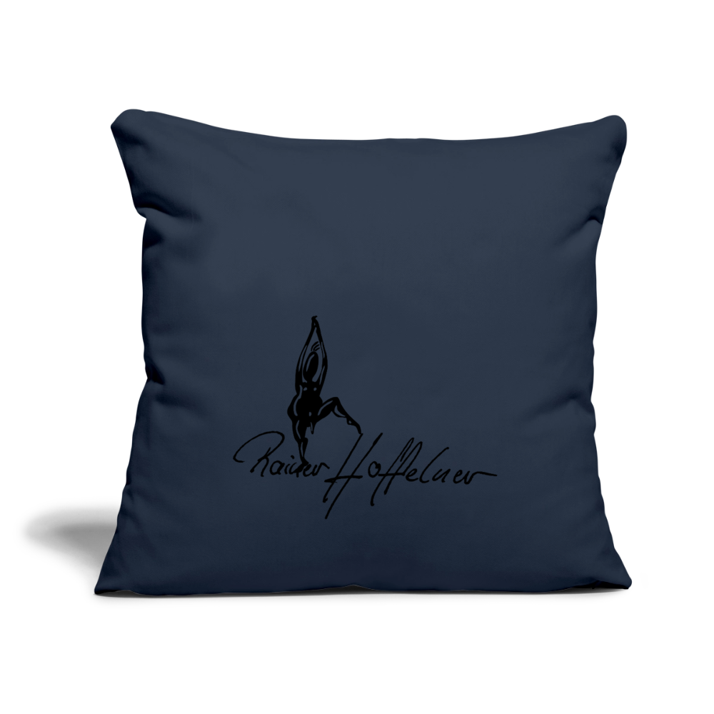 Sofakissenbezug 44 x 44 cm mit TUSCHEMÄNNCHN PRINT - Navy