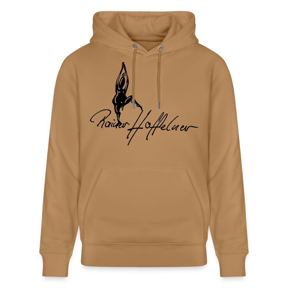 Unisex Bio-Hoodie mit TUSCHEMÄNNCHEN PRINT - Karamell