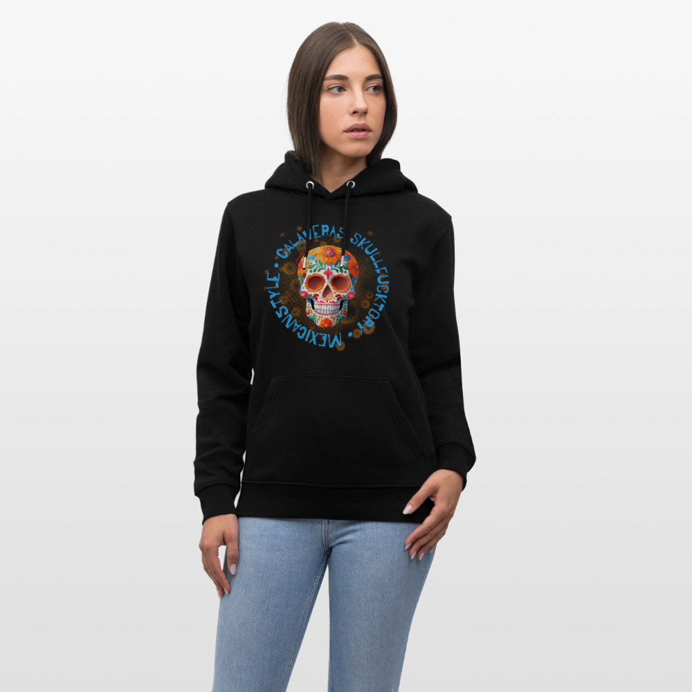 Unisex Hoodie mit CALAVERAS MEXICANSTYLE PRINT - Schwarz