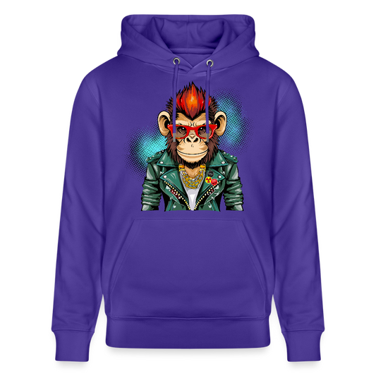 Unisex Hoodie mit MONKEY PRINT - Purple Love