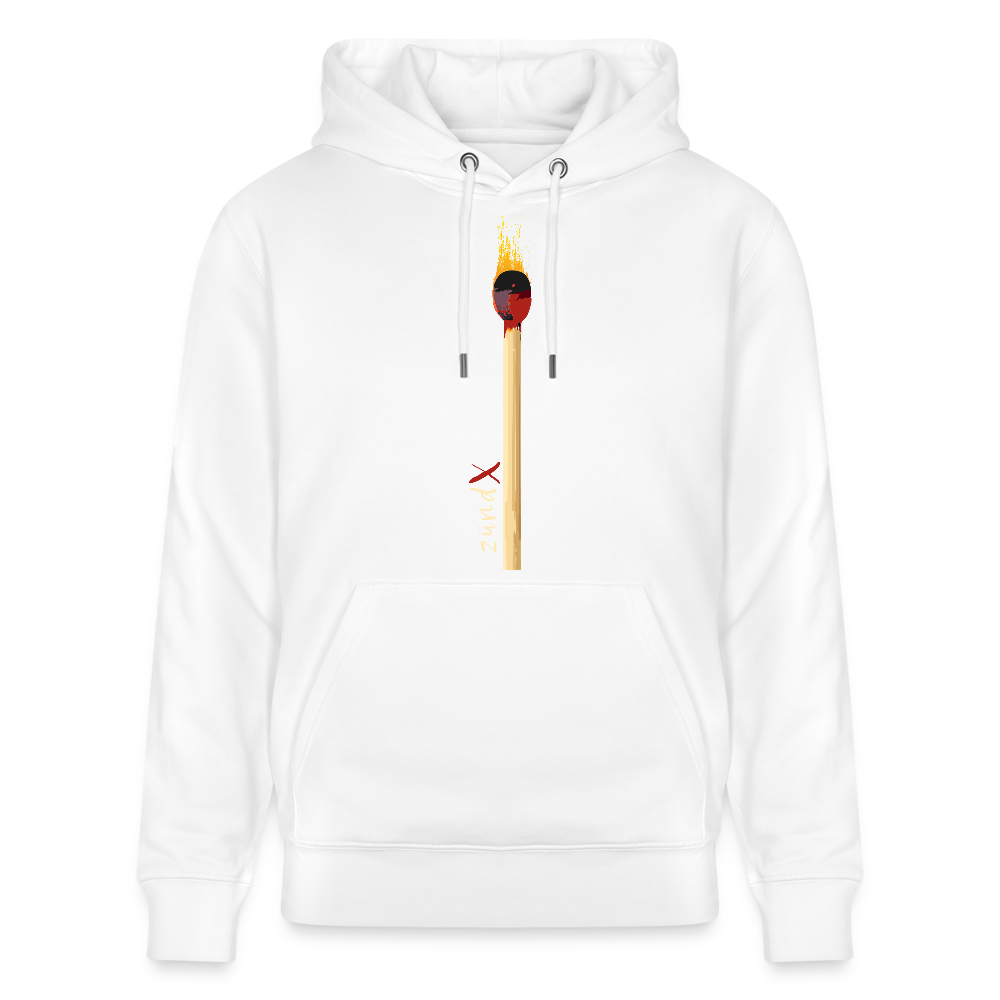 Unisex Hoodie mit zündX PRINT - Weiß