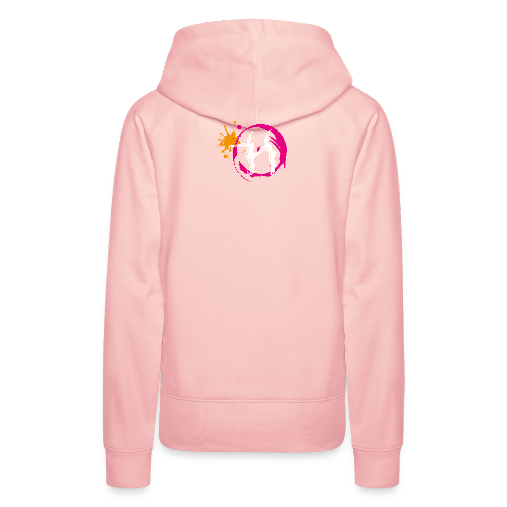 Frauen Premium Hoodie mit ES ESKALIERT EH PRINT - Kristallrosa